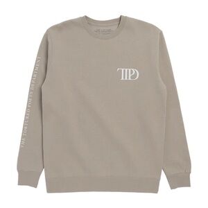 TAYLOR SWIFT • TTPD BEIGE CREWNECK (M)